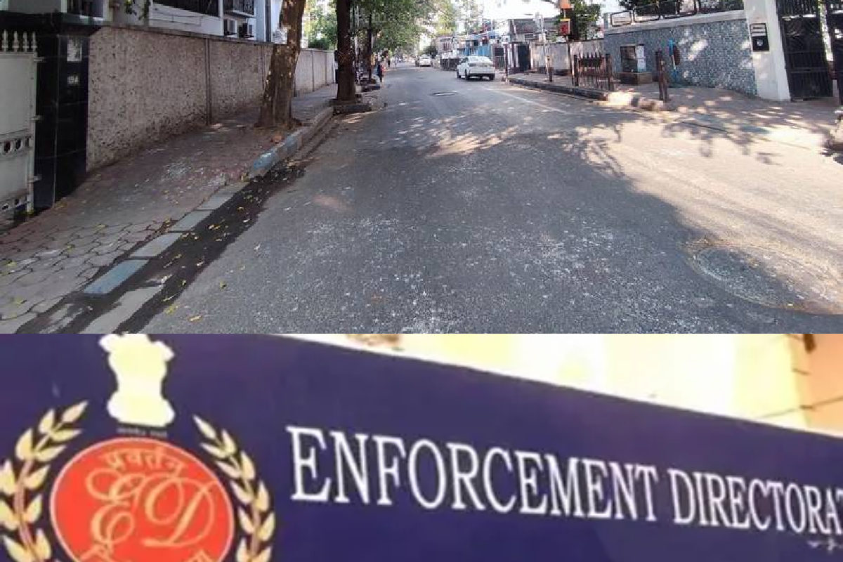 Sonapappu ED raid Kolkata scene showing a quiet residential street and enforcement officials conducting search operation in the area