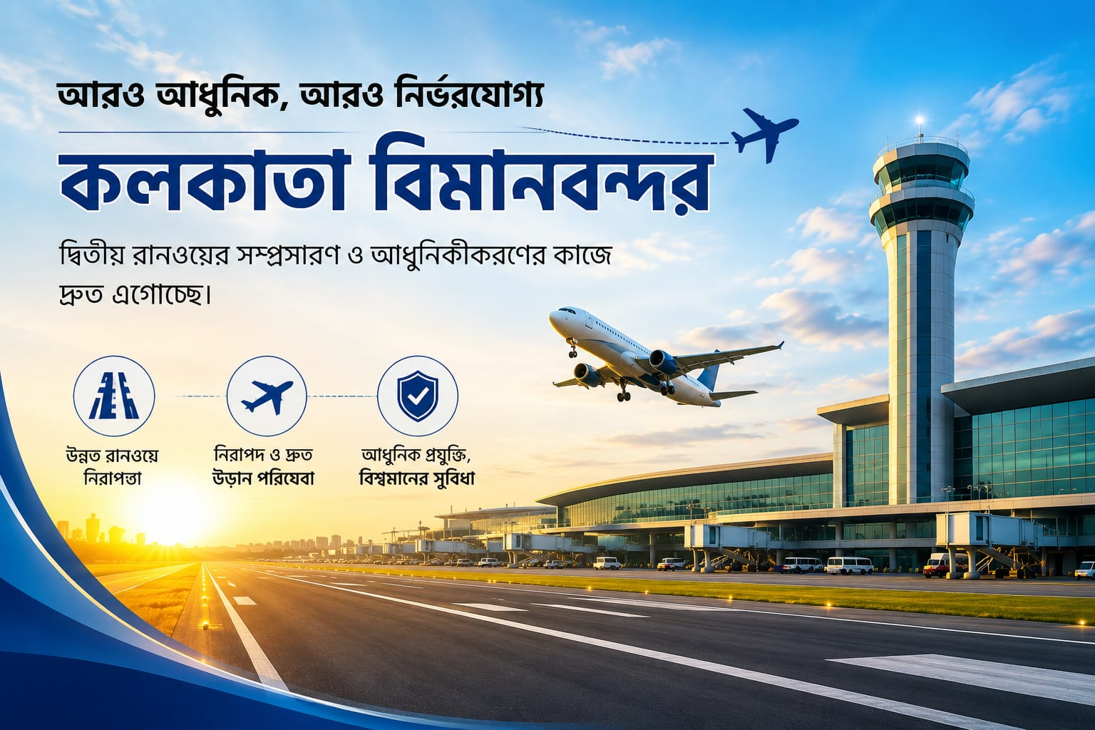 Kolkata Airport Upgradation: আরও আধুনিক কলকাতা বিমানবন্দর, গতি পেল দ্বিতীয় রানওয়ে