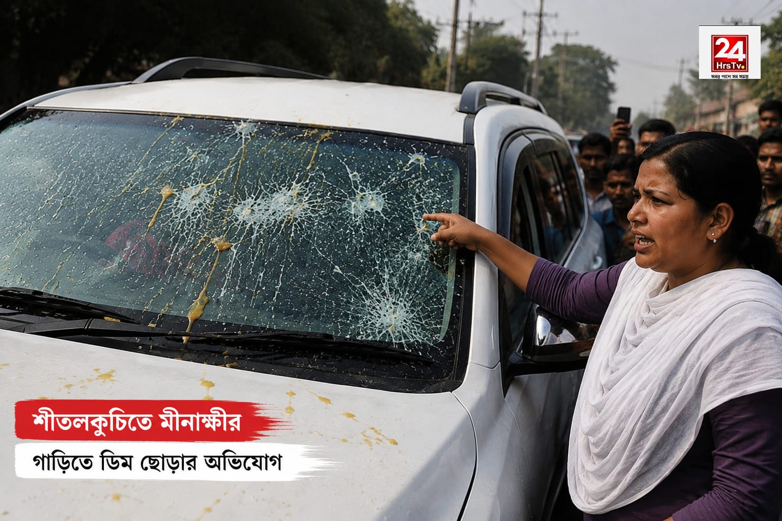 Minakshi at Sitalkuchi: মীনাক্ষীকে লক্ষ্য করে ডিম ছোড়া, শীতলকুচিতে উত্তপ্ত রাজনৈতিক পরিস্থিতি