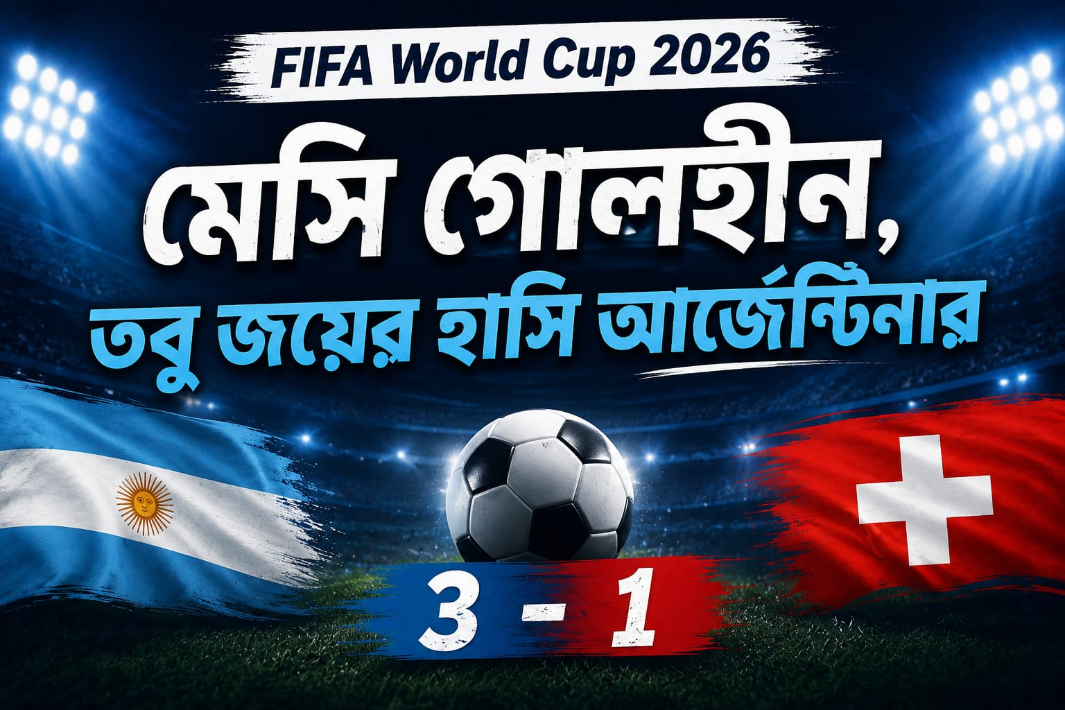 Argentina vs Switzerland: মেসিকে আটকে দিয়েও আর্জেন্টিনাকে থামাতে পারল না সুইৎজারল্যান্ড